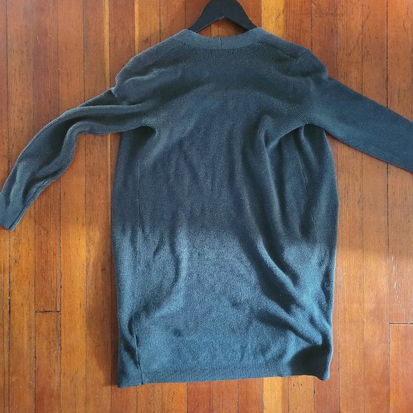 H&M Olive Green Duster Cardigan, sz XS - Picture 2 of 8